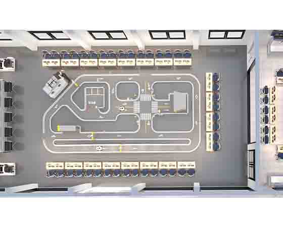 智能网联车路协同仿真实训沙盘